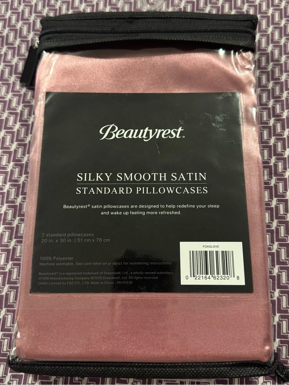 Silky Smooth Satin Standard Pillowcases - Rose Pink